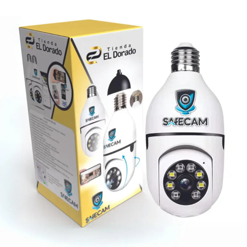 SafeCam - Cámara 360 con Iluminación Propia y Wifi