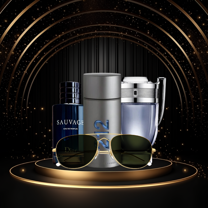 Kit 3 Perfumes + Gafas de Sol RayBan